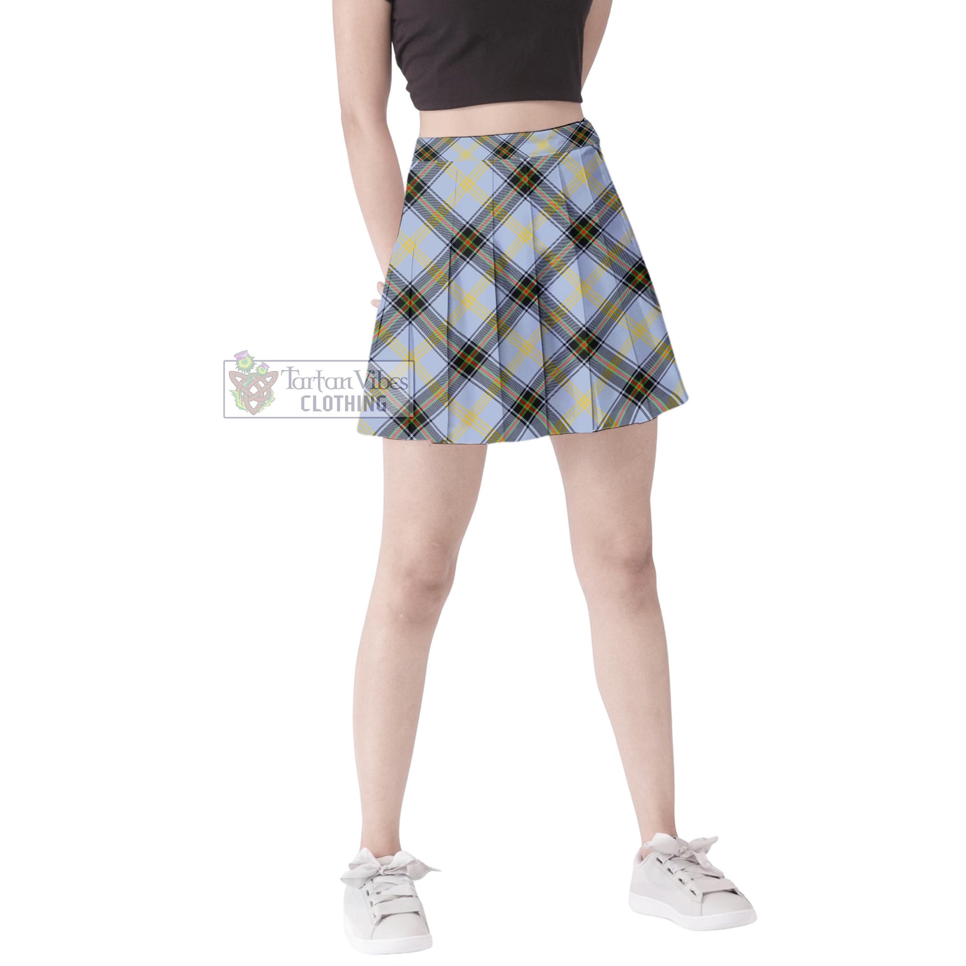 Tartan Vibes Clothing Bell Tartan Women's Plated Mini Skirt