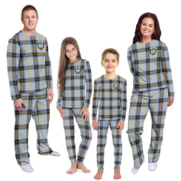 Bell Tartan Pajamas Family Set with Family Crest