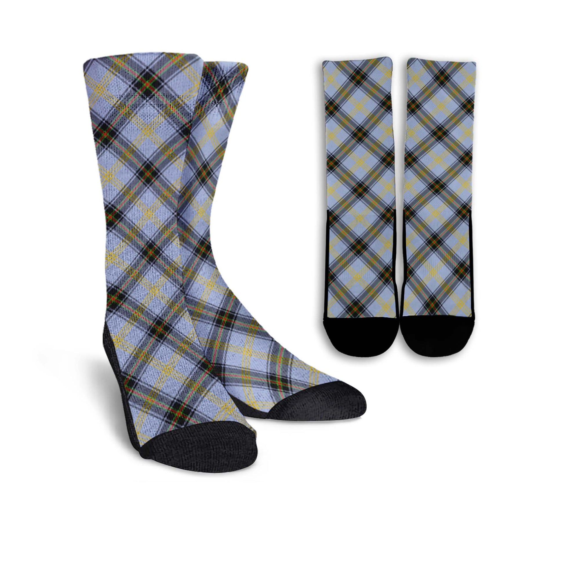 Bell Tartan Crew Socks Cross Tartan Style - Tartanvibesclothing