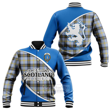 Bell Family Crest Tartan Baseball Jacket Celebrate Saint Andrew's Day in Style