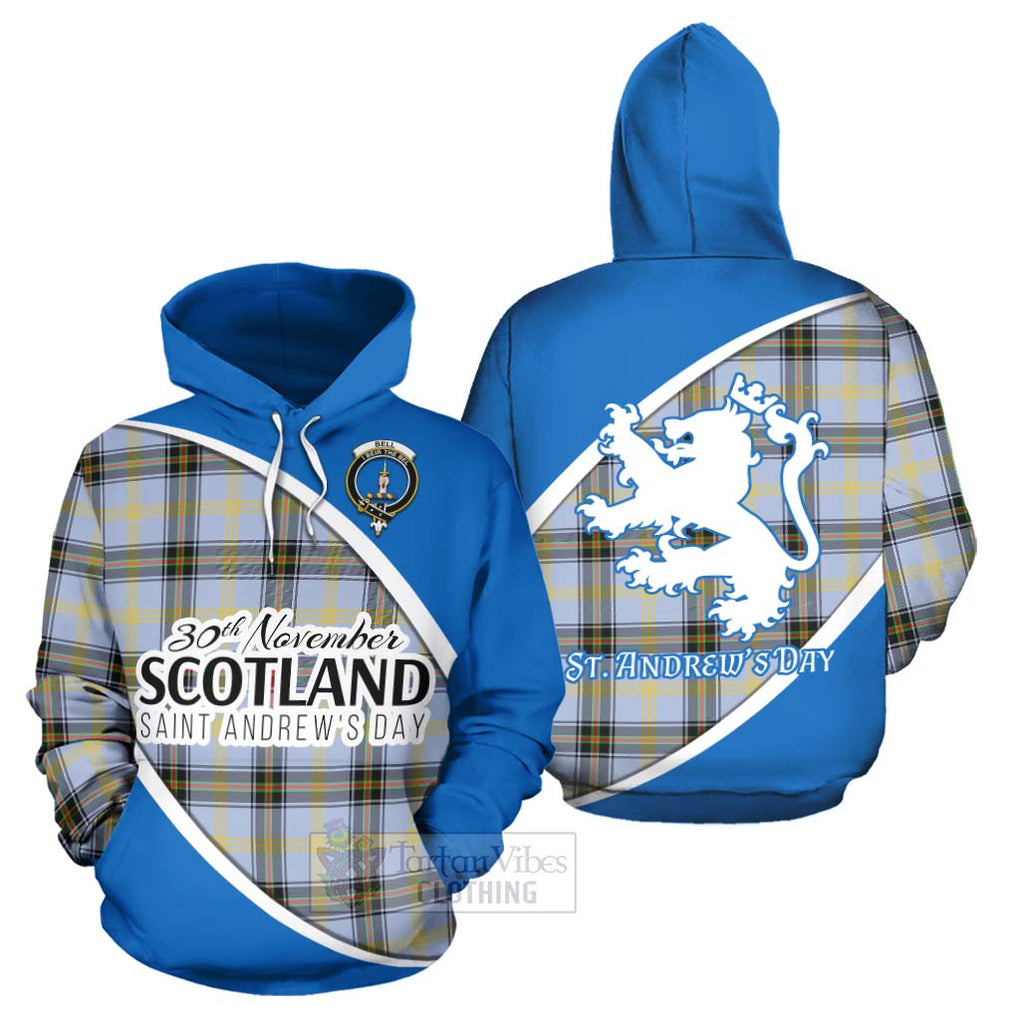 Tartan Vibes Clothing Bell Family Crest Tartan Hoodie Celebrate Saint Andrew's Day in Style