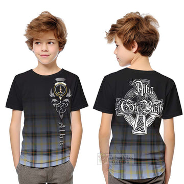 Bell Tartan Kid T-Shirt Featuring Alba Gu Brath Family Crest Celtic Inspired Youth XL Size14 - Tartan Vibes Clothing