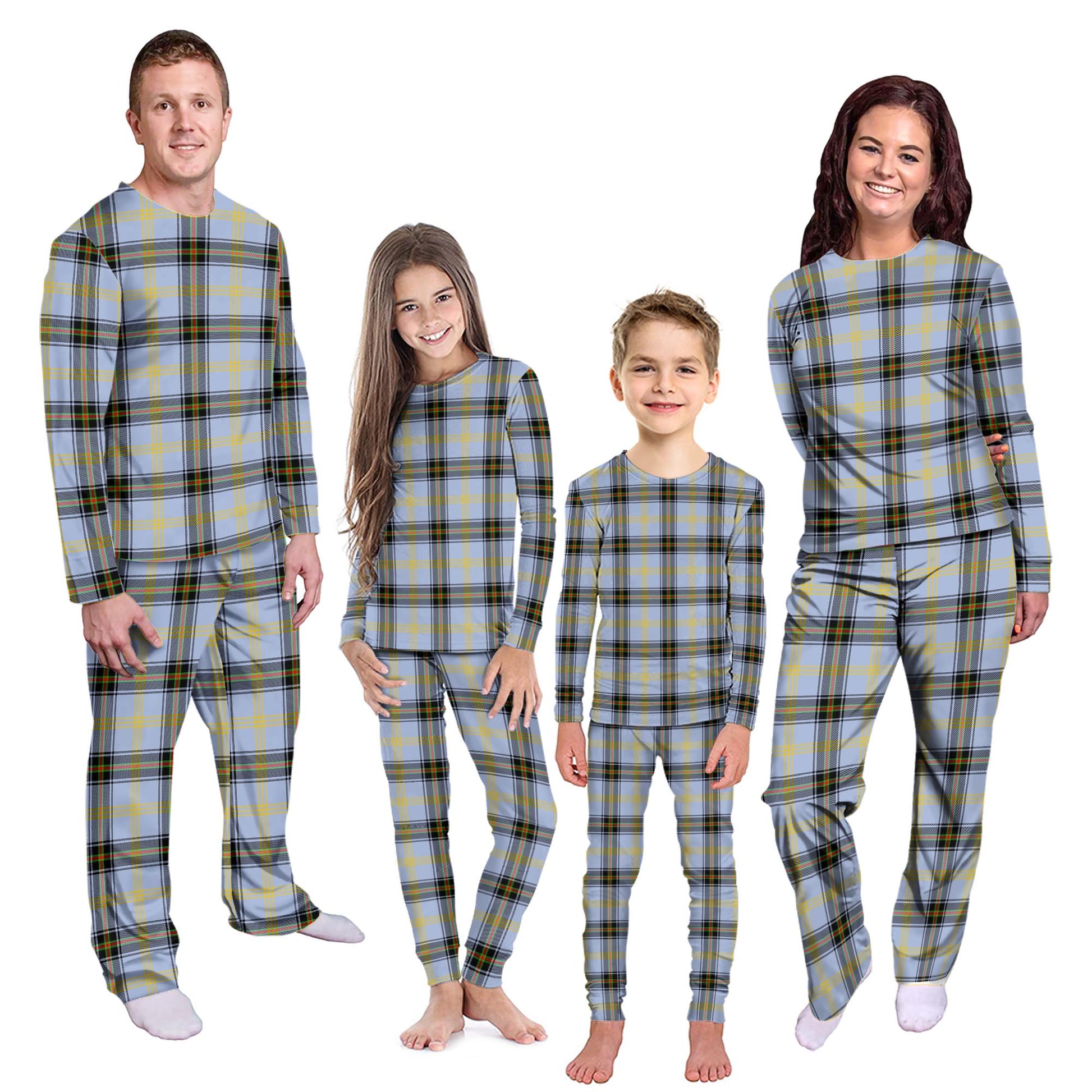 Bell Tartan Pajamas Family Set Kid - Tartan Vibes Clothing