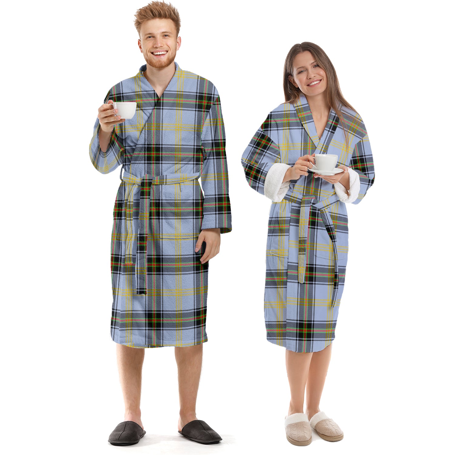 Bell Tartan Bathrobe Unisex S - Tartan Vibes Clothing