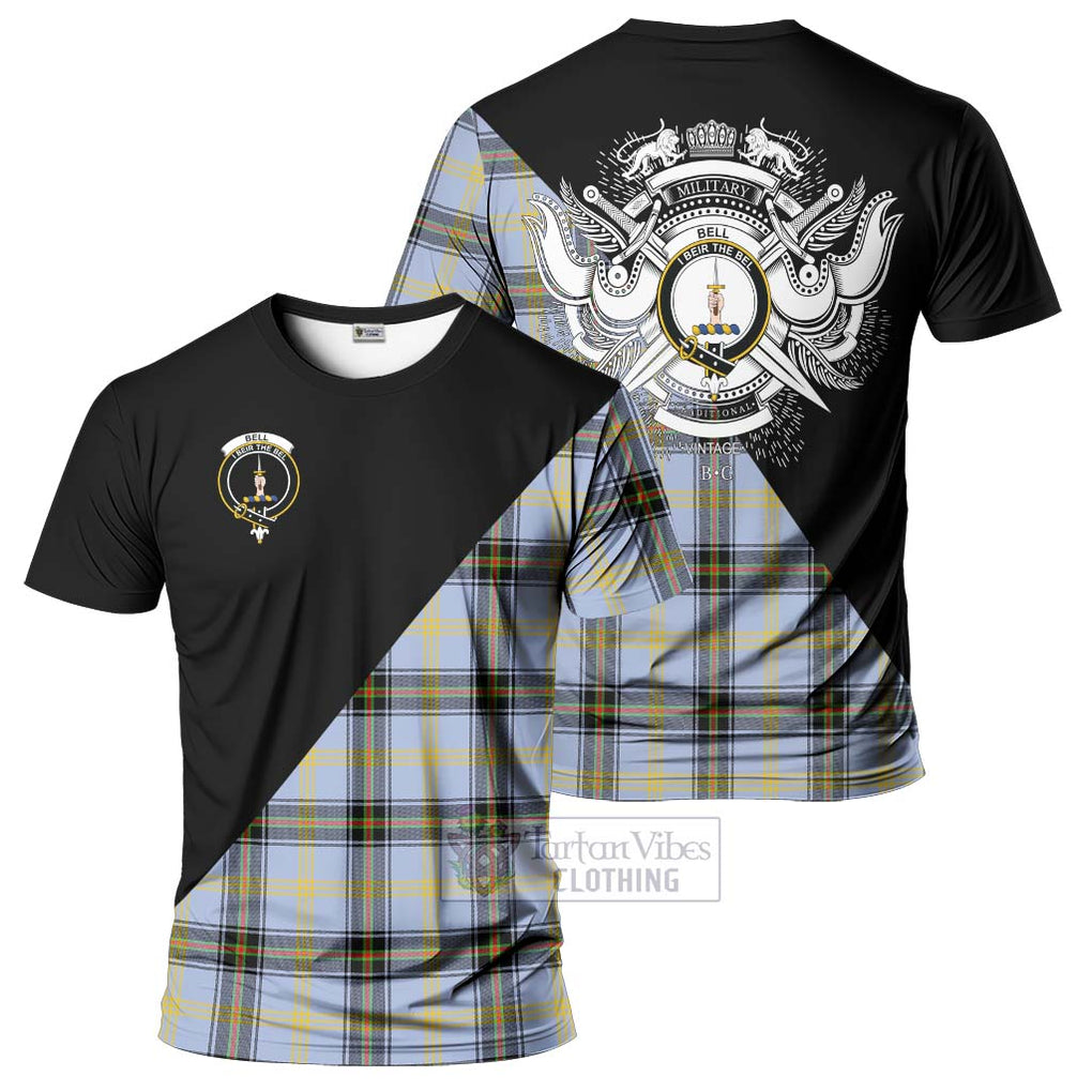 Bell Tartan T-Shirt with Family Crest and Military Logo Style Kid's Shirt - Tartan Vibes Clothing