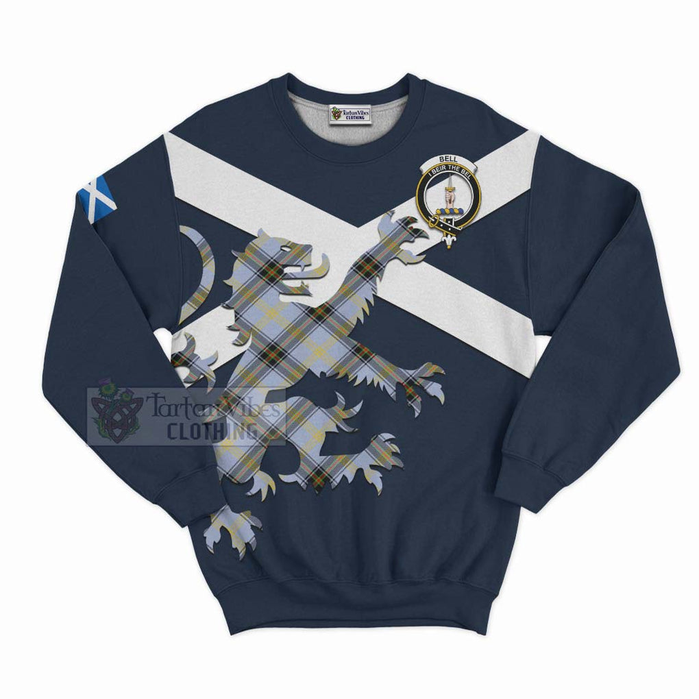 Bell Tartan Lion Rampant Sweatshirt Proudly Display Your Heritage with Alba Gu Brath and Clan Name Unisex - Tartan Vibes Clothing