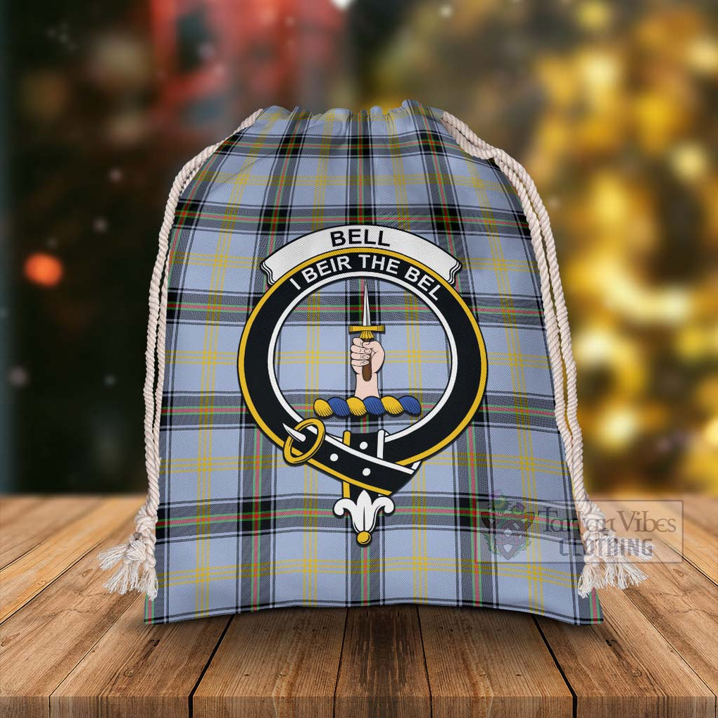 Tartan Vibes Clothing Bell Tartan Christmas Santa's Bag with Family Crest