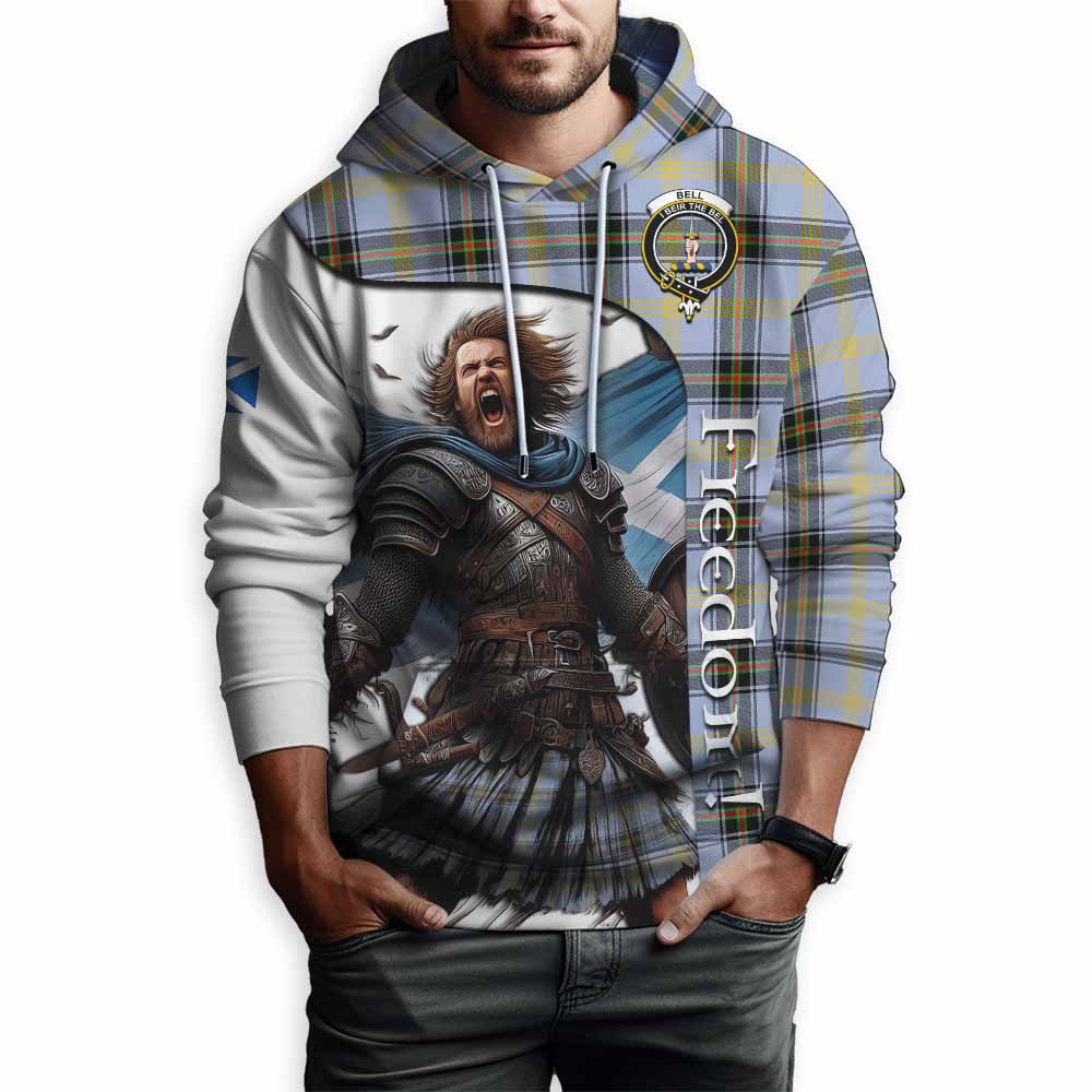 Tartan Vibes Clothing Bell Crest Tartan Hoodie Inspired by the Freedom of Scottish Warrior