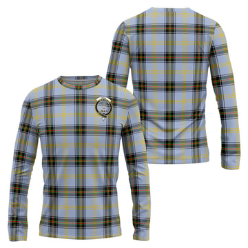 Bell Tartan Long Sleeve T-Shirt with Family Crest