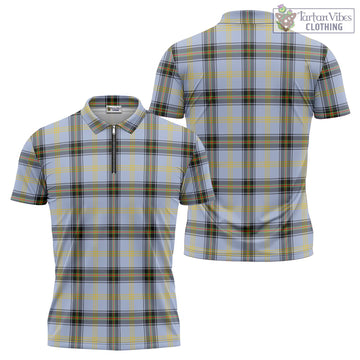 Bell Tartan Zipper Polo Shirt Unisex - Tartan Vibes Clothing
