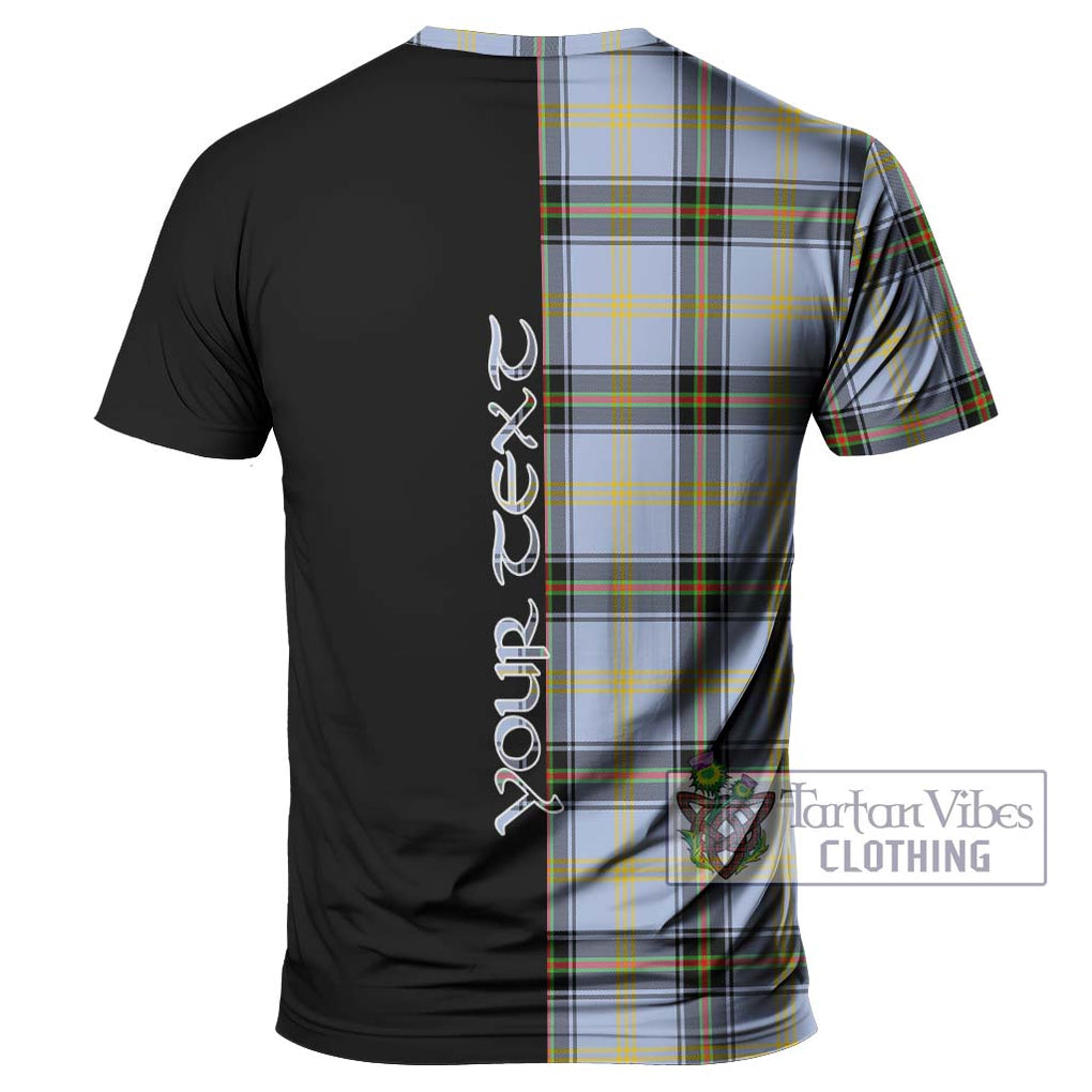 Bell Tartan T-Shirt with Family Crest and Half Of Me Style - Tartan Vibes Clothing