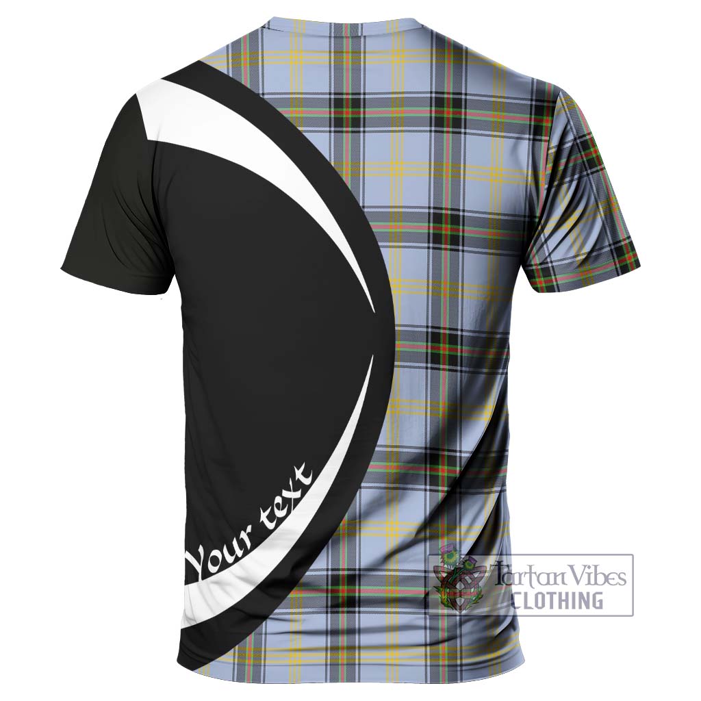 Bell Tartan T-Shirt with Family Crest Circle Style - Tartan Vibes Clothing