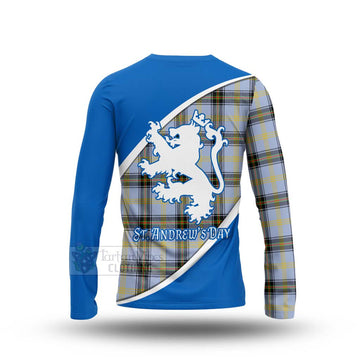 Bell Family Crest Tartan Long Sleeve T-Shirt Celebrate Saint Andrew's Day in Style