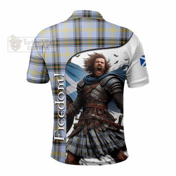 Bell Crest Tartan Polo Shirt Inspired by the Freedom of Scottish Warrior