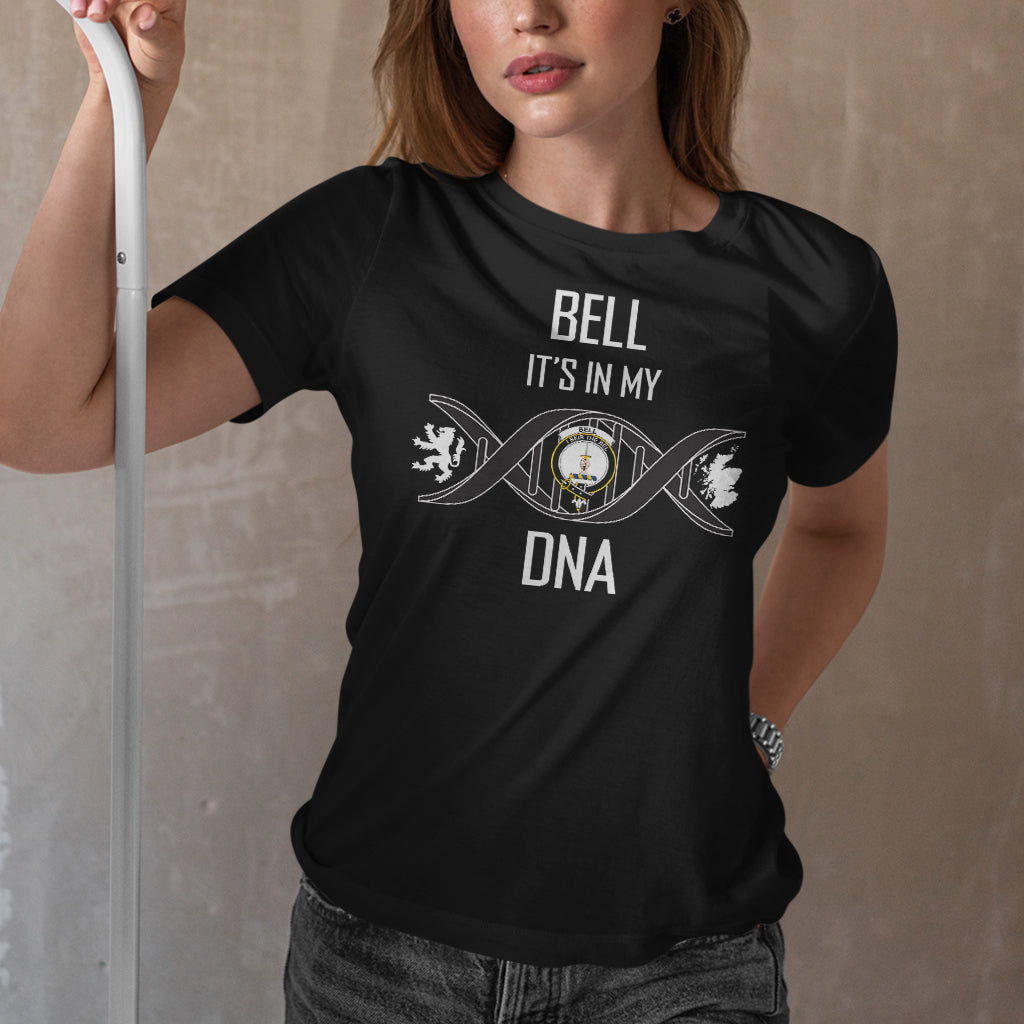 Bell Family Crest DNA In Me Womens T Shirt - Tartanvibesclothing