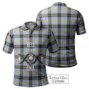 Bell Tartan Polo Shirt with Family Crest DNA In Me Style