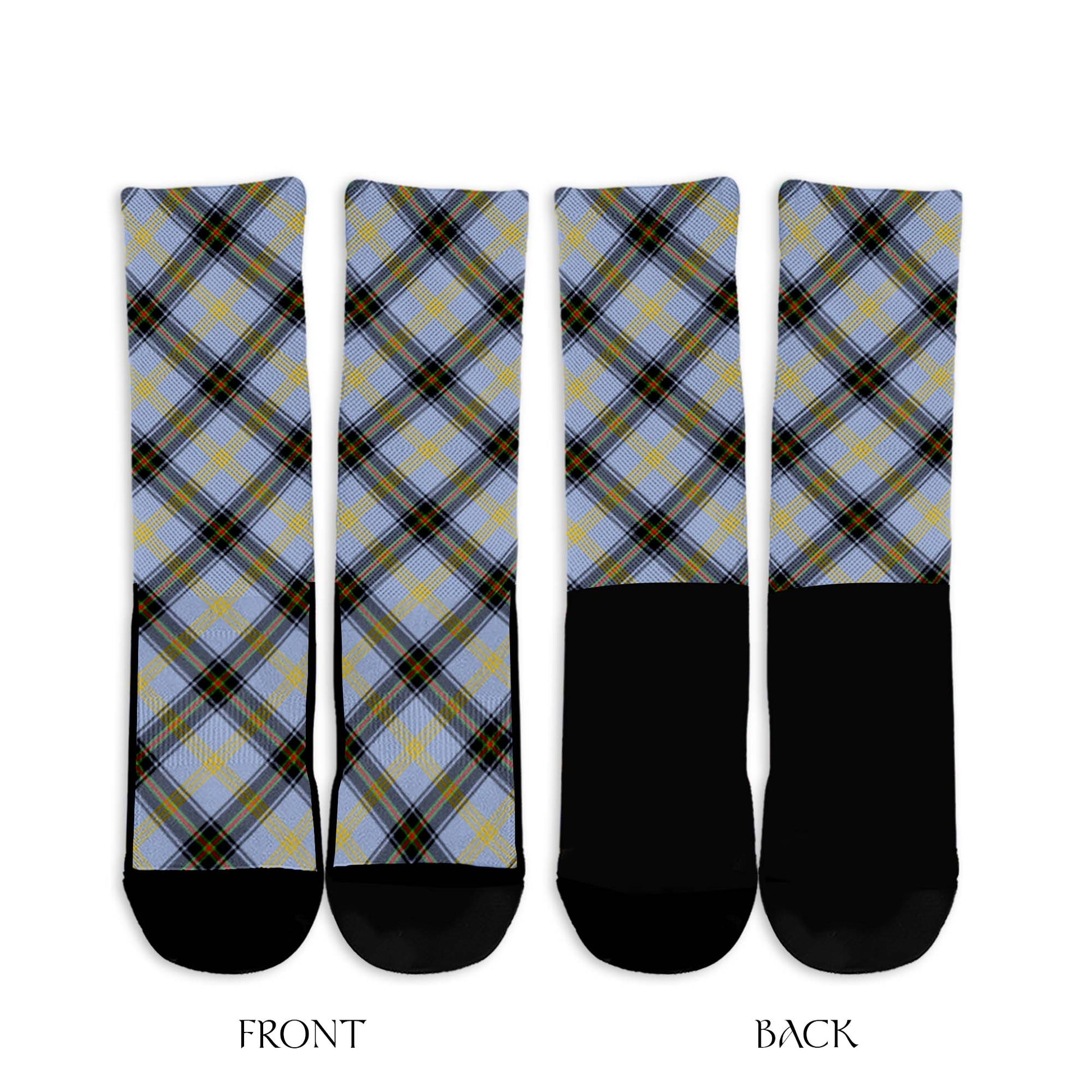 Bell Tartan Crew Socks Cross Tartan Style - Tartanvibesclothing