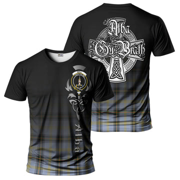 Bell Tartan T-Shirt Featuring Alba Gu Brath Family Crest Celtic Inspired