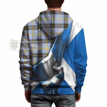 Bell Tartan Hoodie with Family Crest Scotland Patriotic Style