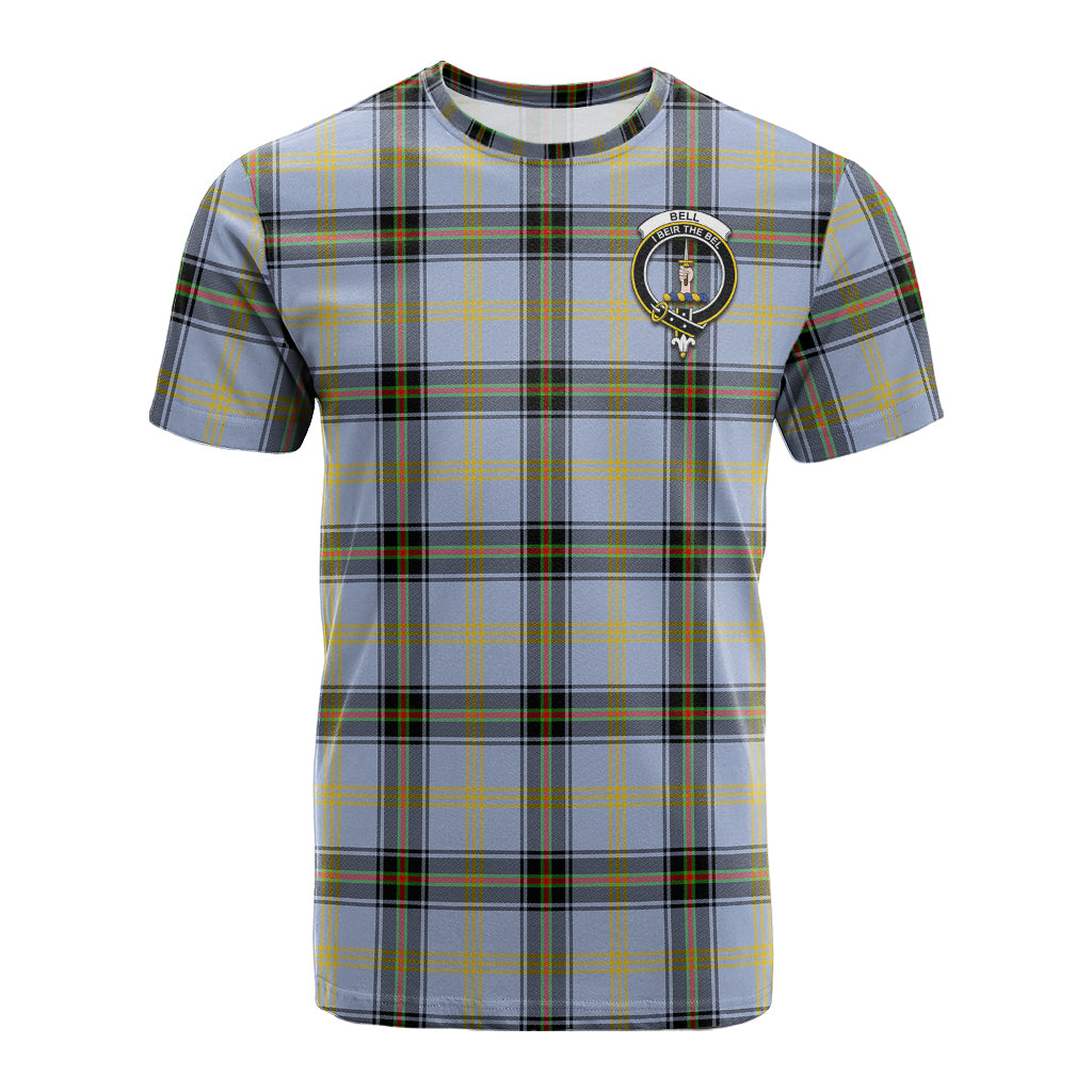 Bell Tartan T-Shirt with Family Crest - Tartan Vibes Clothing