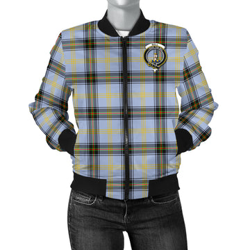 Bell Tartan Bomber Jacket with Family Crest