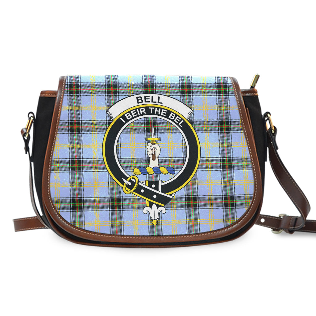 Bell Tartan Saddle Bag with Family Crest - Tartan Vibes Clothing