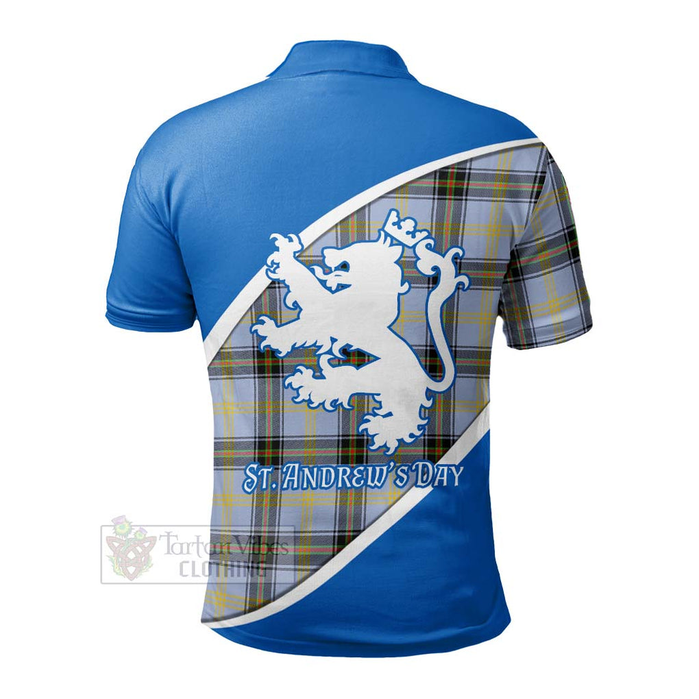 Tartan Vibes Clothing Bell Family Crest Tartan Polo Shirt Celebrate Saint Andrew's Day in Style