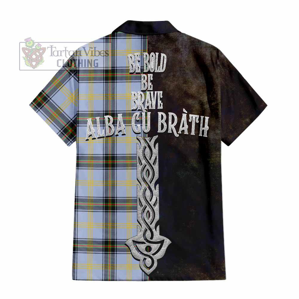 Bell Tartan Family Crest Hawaiian Shirt Alba Gu Brath Be Brave Lion Ancient Style - Tartan Vibes Clothing