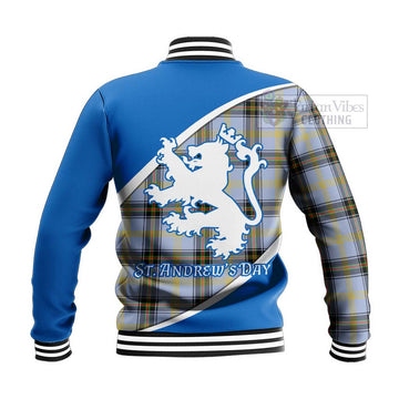 Bell Family Crest Tartan Baseball Jacket Celebrate Saint Andrew's Day in Style