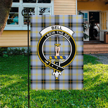 Bell Tartan Flag with Family Crest