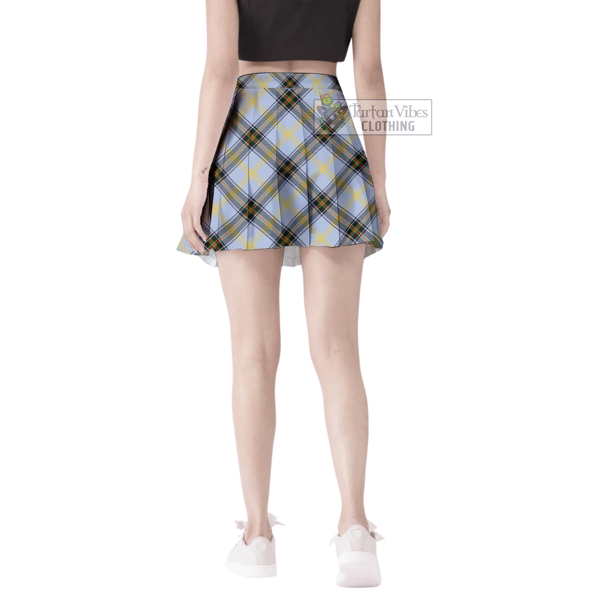 Tartan Vibes Clothing Bell Tartan Women's Plated Mini Skirt