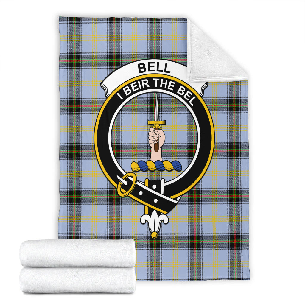 Bell Tartan Blanket with Family Crest - Tartan Vibes Clothing