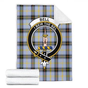 Bell Tartan Blanket with Family Crest