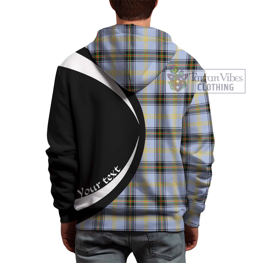 Tartan Vibes Clothing Bell Tartan Hoodie with Family Crest Circle Style