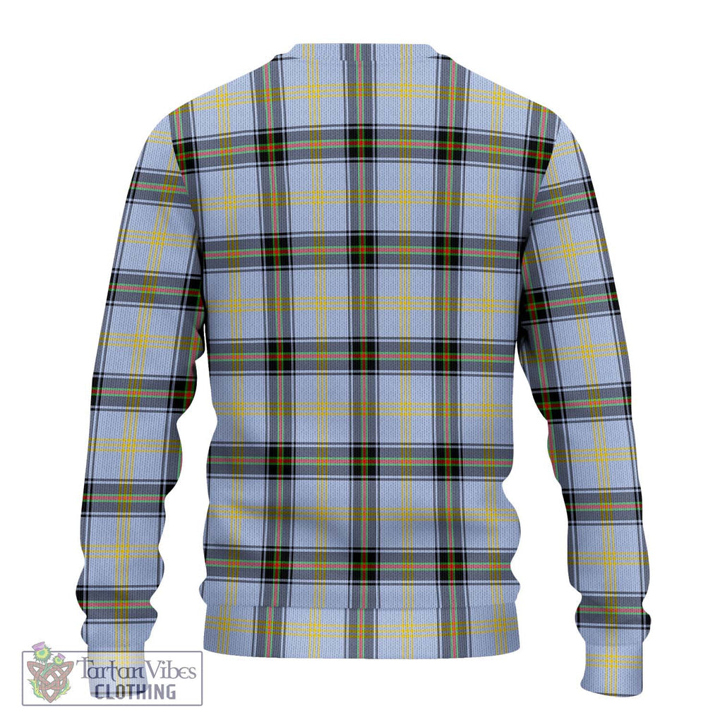 Bell Tartan Knitted Sweater with Family Crest DNA In Me Style - Tartanvibesclothing Shop