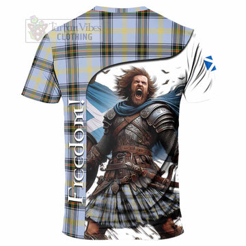 Bell Crest Tartan T-Shirt Inspired by the Freedom of Scottish Warrior - Tartan Vibes Clothing