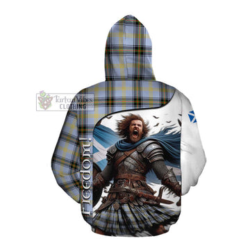 Bell Crest Tartan Cotton Hoodie Inspired by the Freedom of Scottish Warrior