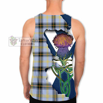 Bell Tartan Family Crest Men's Tank Top Scottish Thistle Celtic Inspired - Tartan Vibes Clothing