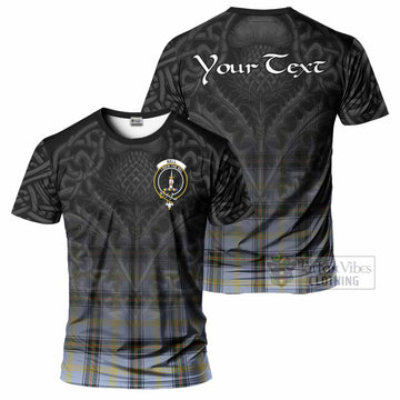 Bell Tartan T-Shirt with Family Crest Celtic Thistle Vibes