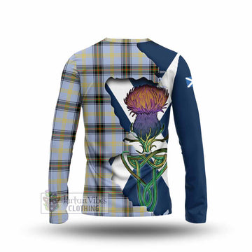 Bell Tartan Family Crest Long Sleeve T-Shirt Scottish Thistle Celtic Inspired - Tartan Vibes Clothing