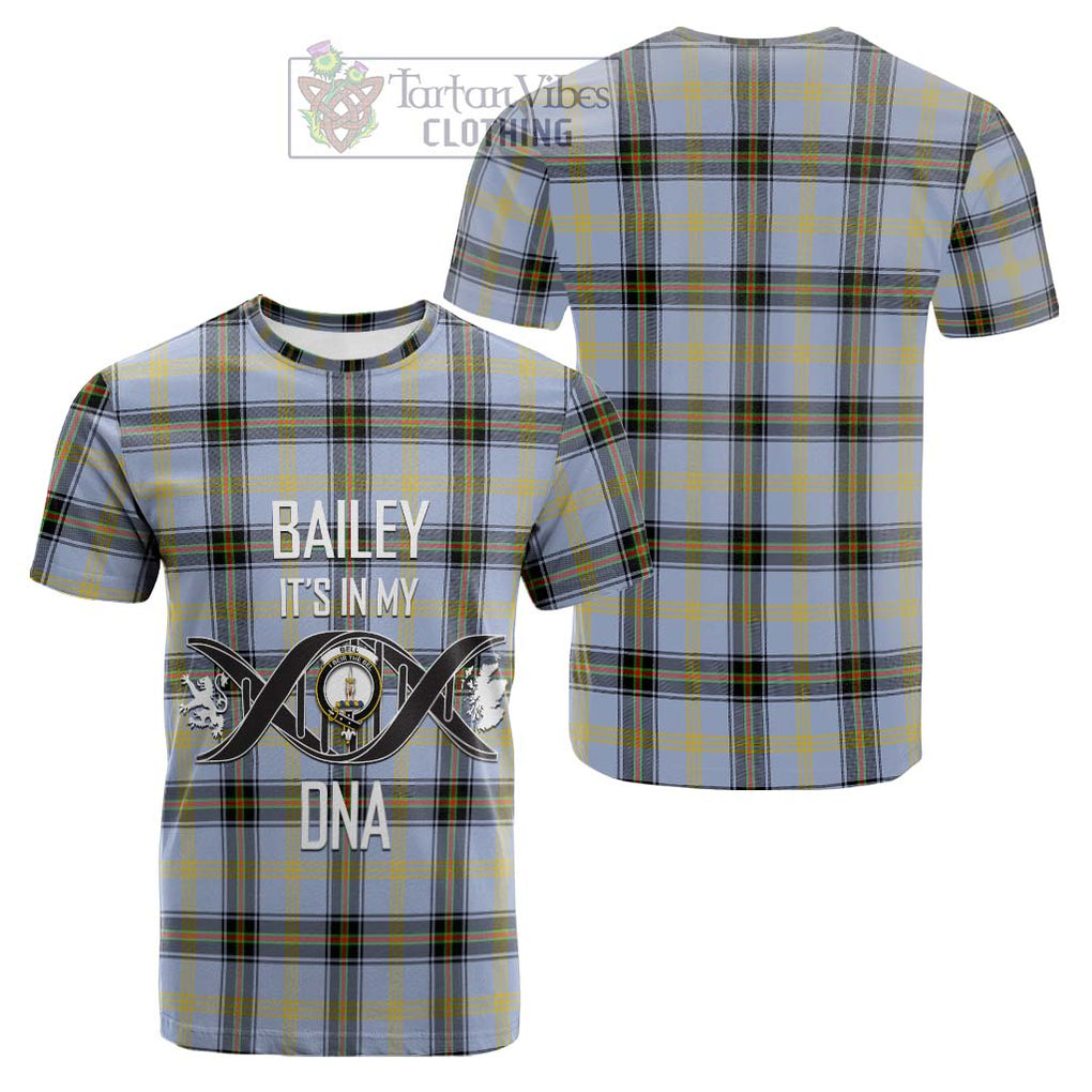 Tartan Vibes Clothing Bell Tartan Cotton T-shirt with Family Crest DNA In Me Style