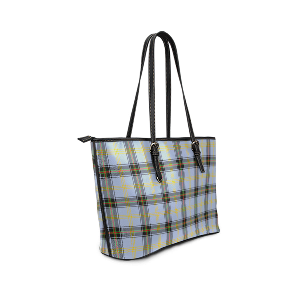 Bell Tartan Leather Tote Bag - Tartanvibesclothing