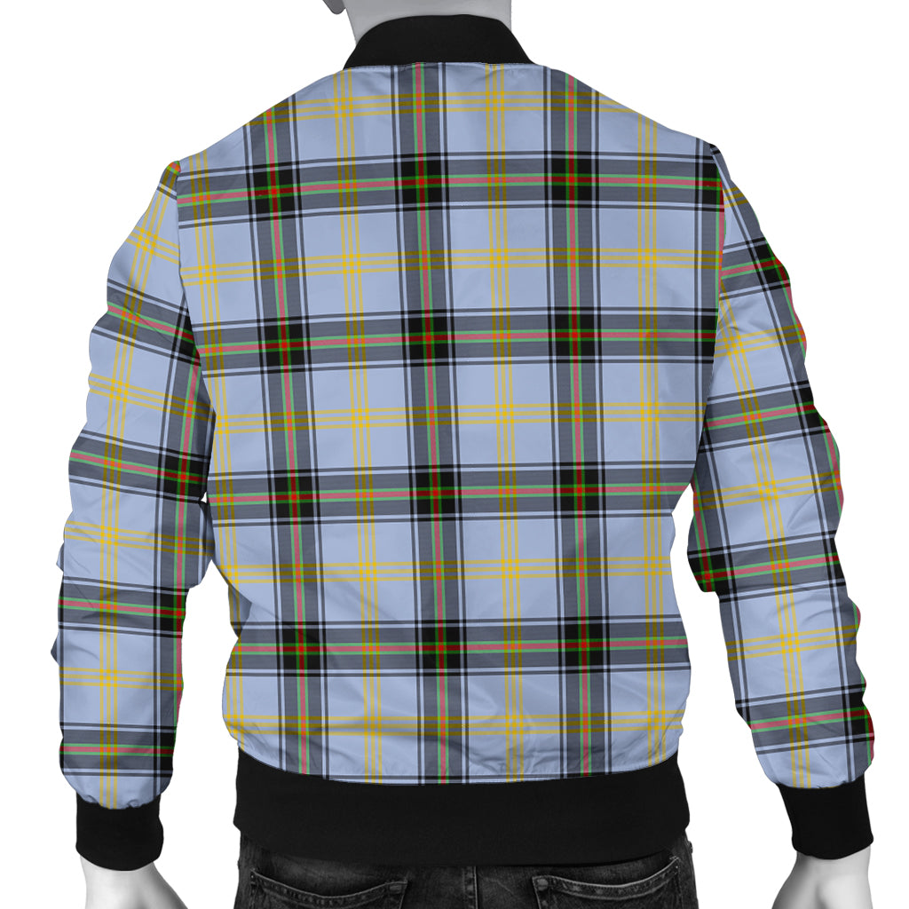 Bell Tartan Bomber Jacket with Family Crest - Tartanvibesclothing