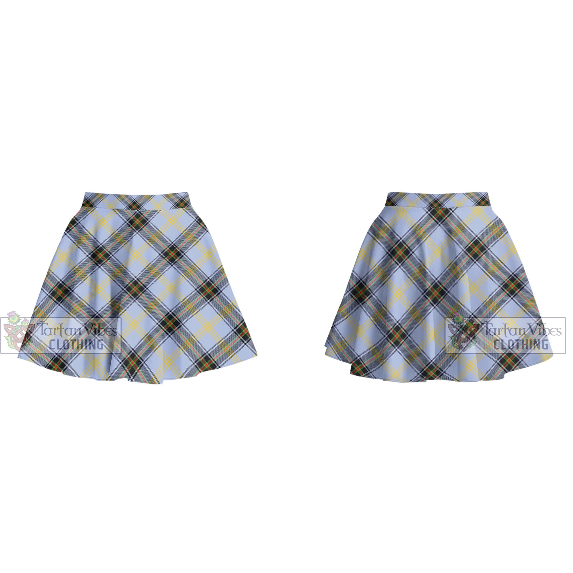 Tartan Vibes Clothing Bell Tartan Women's Plated Mini Skirt