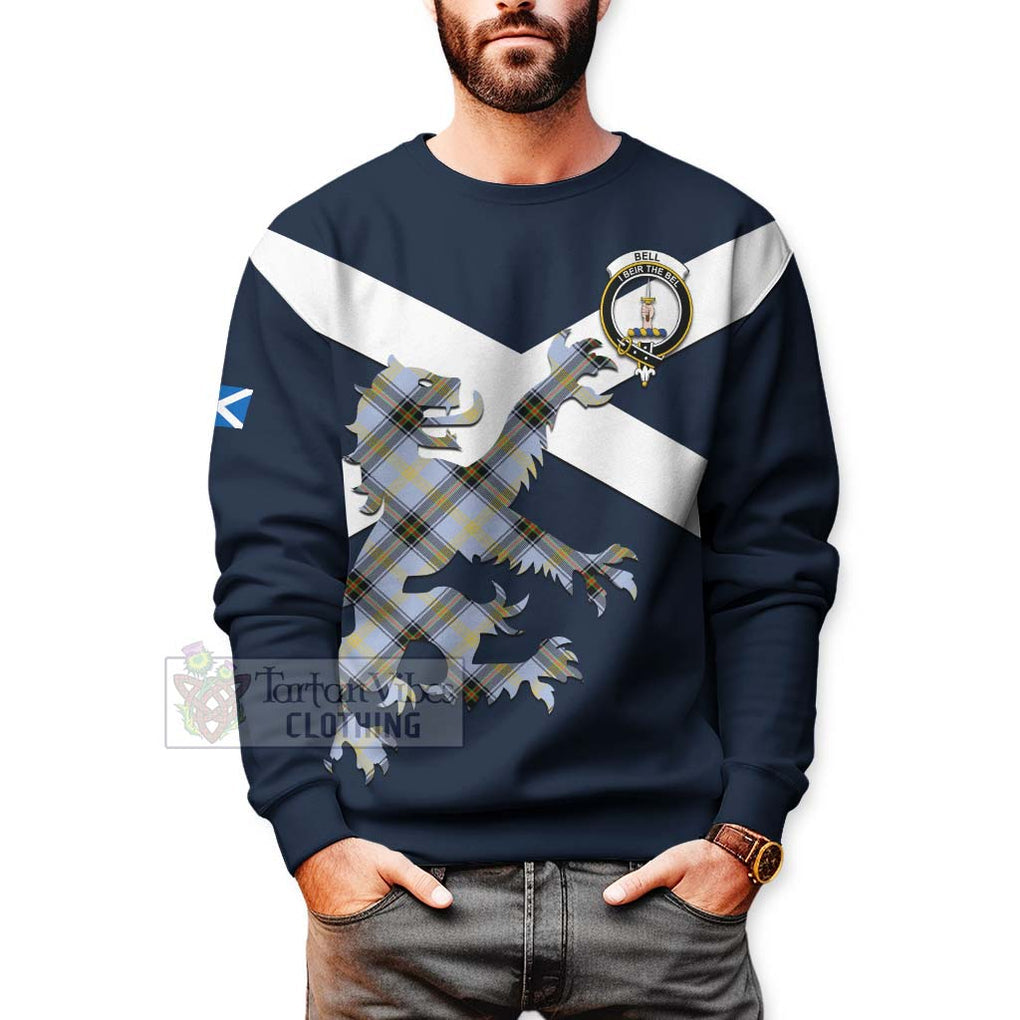 Bell Tartan Lion Rampant Sweatshirt Proudly Display Your Heritage with Alba Gu Brath and Clan Name - Tartan Vibes Clothing