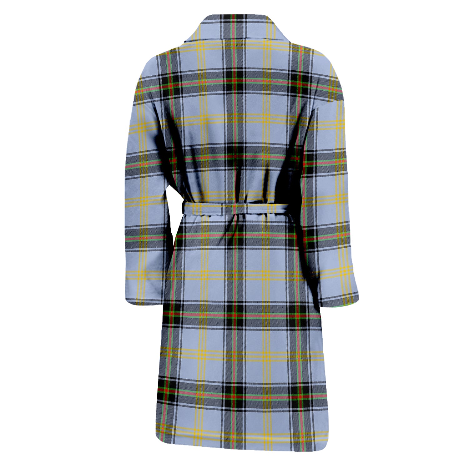 Bell Tartan Bathrobe with Family Crest - Tartan Vibes Clothing