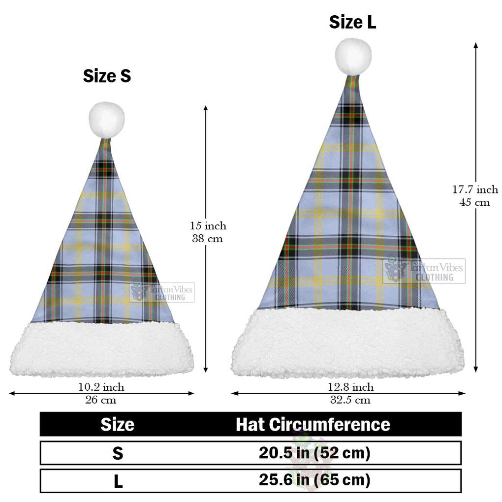 Bell Tartan Christmas Santa Hats Christmas Hat L 25.6in (65cm) - Tartan Vibes Clothing
