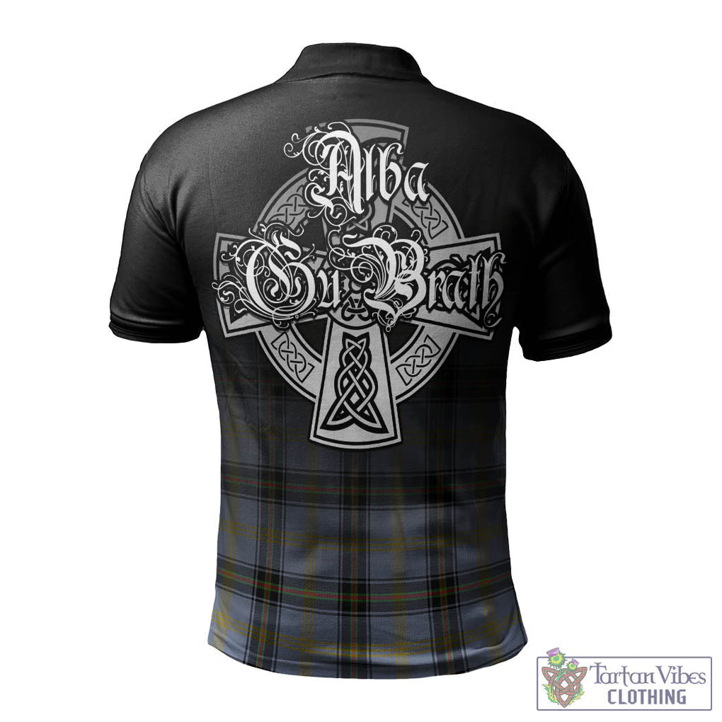 Tartan Vibes Clothing Bell Tartan Polo Shirt Featuring Alba Gu Brath Family Crest Celtic Inspired