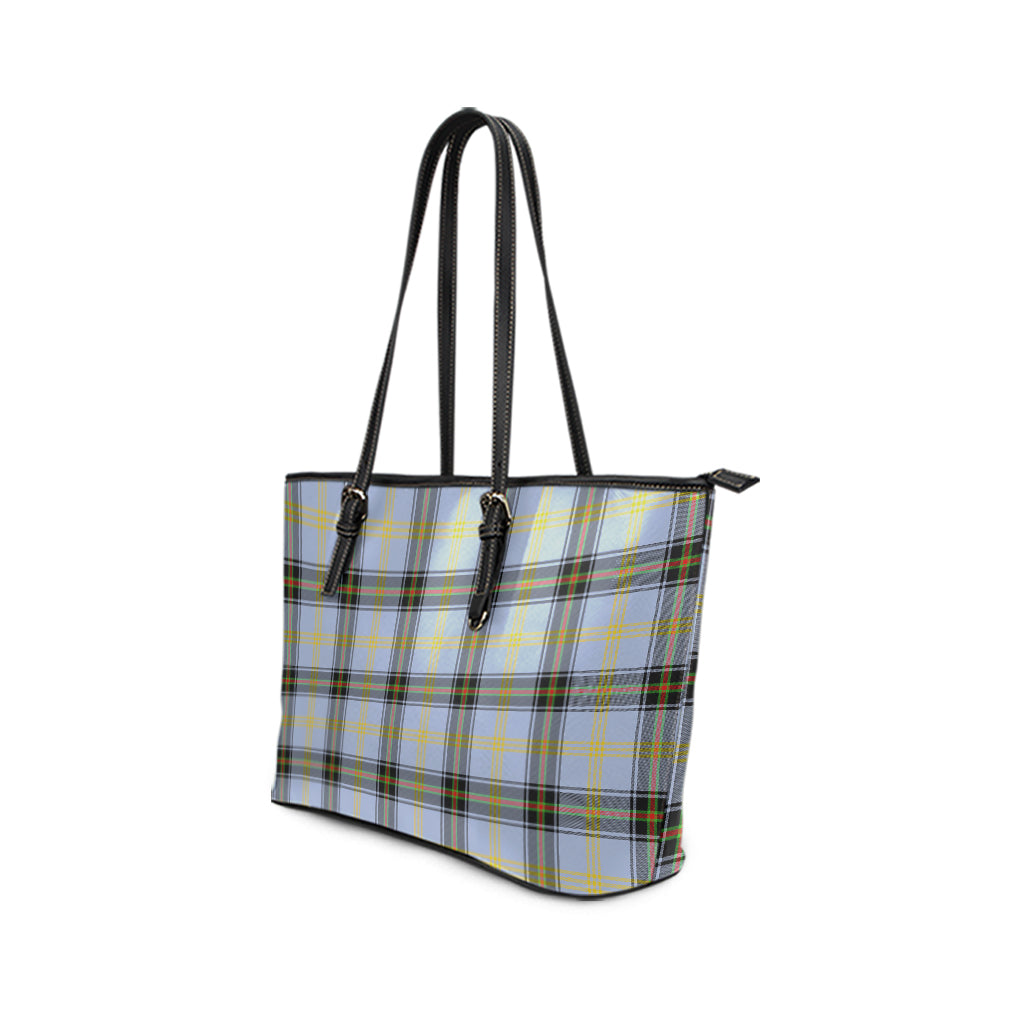 Bell Tartan Leather Tote Bag - Tartanvibesclothing