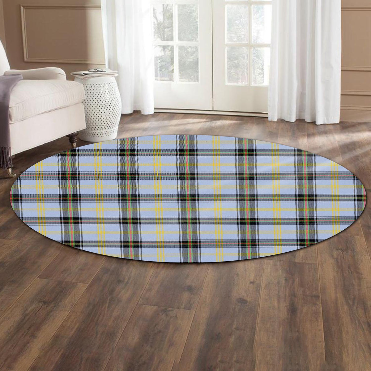 Bell Tartan Round Rug - Tartan Vibes Clothing